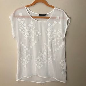 The Limited Sheer Blouse